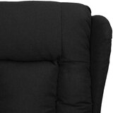  Masažna fotelja na podizanje od tkanine crna | shoptok.hr