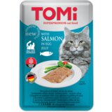 Schesir Tomi Komadići mesa u želeu za mačke, 100 g - losos i jaje Cene