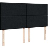 vidaXL Box spring postelja z vzmetnico črn 200x200 cm blago | Shoptok.si