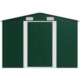  Vrtno spremište 257 x 392 x 181 cm metalno zeleno | shoptok.hr