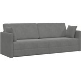  Podni kauč na razvlačenje Tamno siva 213 x 70 x 77 cm Baršun | shoptok.hr