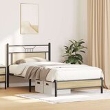  Posteljni okvir brez vzmetnice sonoma hrast 107x203 cm inž. les, (21790671) | Shoptok.si