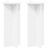  Stalak za biljke 2 pcs Bijela Ø40 x 80 cm Konstruirano drvo | shoptok.hr