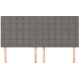  Uzglavlje 4 kom tamnosivi 90x5x78/88 cm od tkanine | shoptok.hr