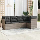 Maison Chic Seti vrtnega pohištva - Vrtna garnitura - Vrtni pohištvo set 5-delna z blazinami siv poli ratan, (21818907) | Shoptok.si