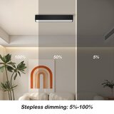  Immax NEO 07254L - LED prigušiva svetiljka LUNGO 20W/230V Wi-Fi Tuya crna + daljinski upravljač | Eponuda.com