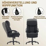  Izvršna stolica ergonomska uredska stolica do 200 kg baršunasti izgled visoki naslon za ured i kućni ured crna | shoptok.hr