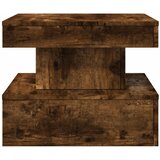 Ormarić za uzglavlje LED boja dimljenog hrasta 50x50x40 cm | shoptok.hr