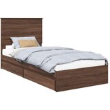 Okvir za krevet s ladicama Smeđi hrast 100 x 200 cm | shoptok.hr