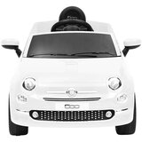 vidaXL Otroški električni avtomobil Fiat 500 bel | Shoptok.si