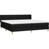 Box spring postelja z vzmetnico črn 200x200 cm blago, (20791764) | Shoptok.si