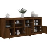 vidaXL Komoda s LED svjetlima smeđa boja hrasta 164 x 37x 67 cm | shoptok.hr