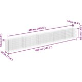  Gabionska sadilica od pocinčanog čelika 450 x 30 x 60 cm | Eponuda.com