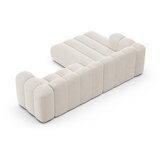 Micadoni Krem kutna garnitura od šenila (s lijevim kutom/s ležaljkom) Lupine – | shoptok.hr