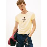 Tommy Jeans Majica kremna / rdeča / črna / bela | Shoptok.si