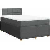  Krevet box spring s madracem tamnosivi 120 x 190 cm tkanina | shoptok.hr