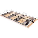  Podnica za krevet s 42 letvice i 7 zona 120 x 200 cm | shoptok.hr