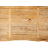 Stolna ploča sa živim rubom 80x60x2,5 cm od masivnog drva manga | shoptok.hr