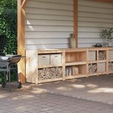 vidaXL Vanjski kuhinjski ormarići 2 kom od masivne borovine | shoptok.hr