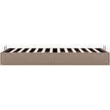vidaXL Okvir kreveta bez madraca cappuccina 100x200 cm od umjetne kože | shoptok.hr