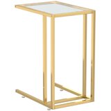  Bočni stolić za računalo prozirni 50x35x65 cm kaljeno staklo | shoptok.hr