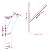  Držač za zastavu Srebrno 15 x 3 x 0,35 cm Čelik | shoptok.hr