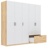 XXXL Omara Za Oblačila Mila, Barva Hrasta, Bela | Shoptok.si