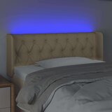  LED posteljno vzglavje krem 103x16x78/88 cm blago, (20737467) | Shoptok.si