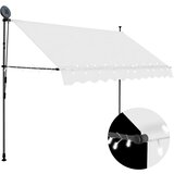 Tenda na ručno uvlačenje s LED svjetlima 300 cm krem | Eponuda.com