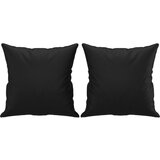 vidaXL Okrasna blazina 2 kosa črna 40x40 cm umetno usnje, (21050102) | Shoptok.si