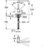 Grohe enoročna kuhinjska armatura Minta - supersteel (32488DC0) | Shoptok.si
