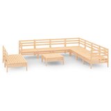  Vrtna sedežna garnitura 10-delna trdna borovina, (20676673) | Shoptok.si