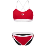 Arena Bikini 'ICONS' češnjevo rdeča / bela