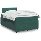 Box spring krevet s madracem tamnozeleni 120x200 cm baršunasti | shoptok.hr