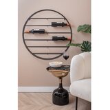 PT LIVING Črno stensko kovinsko držalo za vino število steklenic 12 80x80x9 cm Redondo – | Shoptok.si