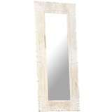 vidaXL Ogledalo bijelo 110 x 50 cm od masivnog drva manga | shoptok.hr