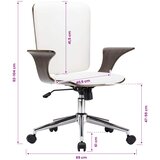  Rotirajuće Uredske Stolice 2 kom. Umjetna koža 69 x 61 x 104 cm | shoptok.hr