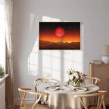  Slika - Futuristic landscape (1 Part) Wide 90x60 U prirodnom drvenom okviru | shoptok.hr