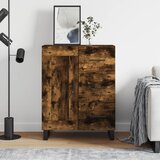 vidaXL Komoda dimljeni hrast 69,5x34x90 cm inženirski les | Shoptok.si