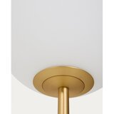 Kave Home Bela/v zlati barvi stoječa svetilka s steklenim senčilom (višina 165 cm) Brisia – | Shoptok.si