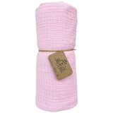 Tri Drugara muslin prekrivač roze 120X120Cm četvoroslojni Cene