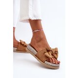 Boto FK1 Women's Platform Sandals with Bow Camel Aflia | shoptok.hr