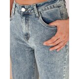 DStreet Spodnie damskie jeansowe straight leg TANIALES niebieskie | ePonuda.com