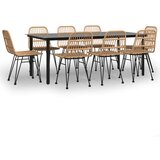  9-dijelni vrtni blagovaonski set od poliratana | shoptok.hr