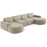 Makamii Bež kutna garnitura od šenila (u obliku slova "U") Omao – | shoptok.hr