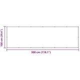  Balconska mreža Modra 100 x 300 cm Oxford tkanina, (5000222459) | Shoptok.si