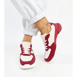 Gemre Beige and red platform sneakers Nereida | Shoptok.si