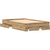  Krevetna konstrukcija s ladicama Umjetnički hrast 120 x 190 cm | Eponuda.ba