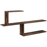 vidaXL Stenska polica Dimljen hrast 122 x 18 x 60 cm Inženirski les, (5000307392) | Shoptok.si