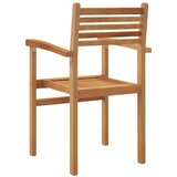  Stolica 6 pcs Smeđa 56 x 55 x 90.5 cm Čvrsto teak drvo | shoptok.hr